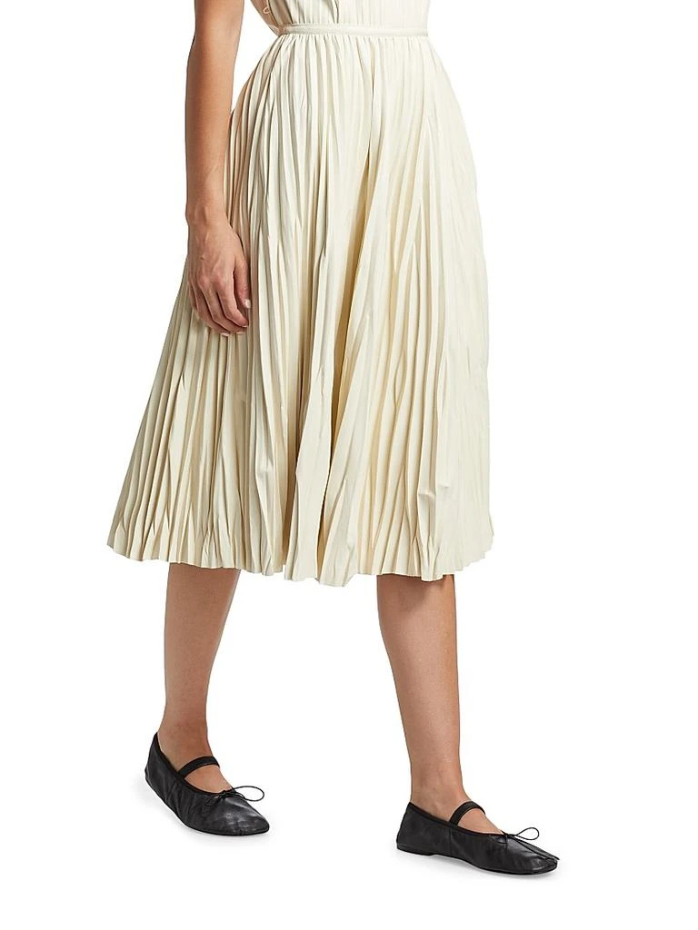 Proenza Schouler Rosalyn Pleated Faux-Leather Midi-Skirt 4