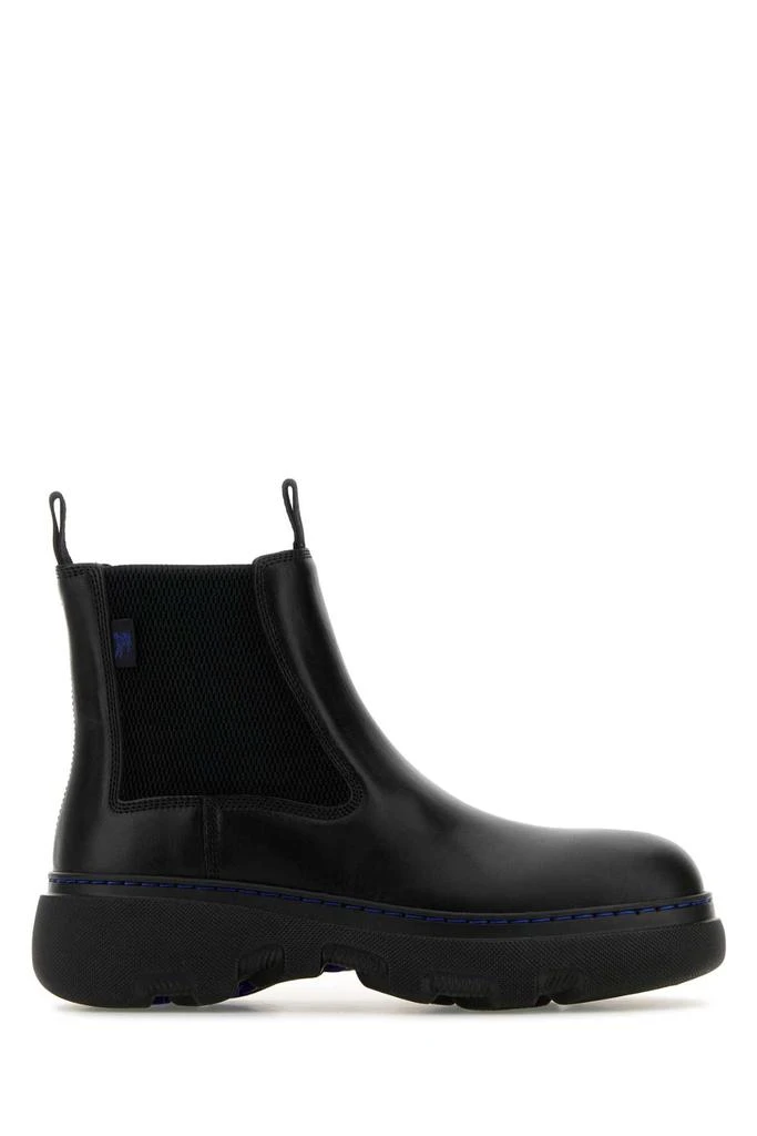 Burberry Black Leather Ankle Boots 1