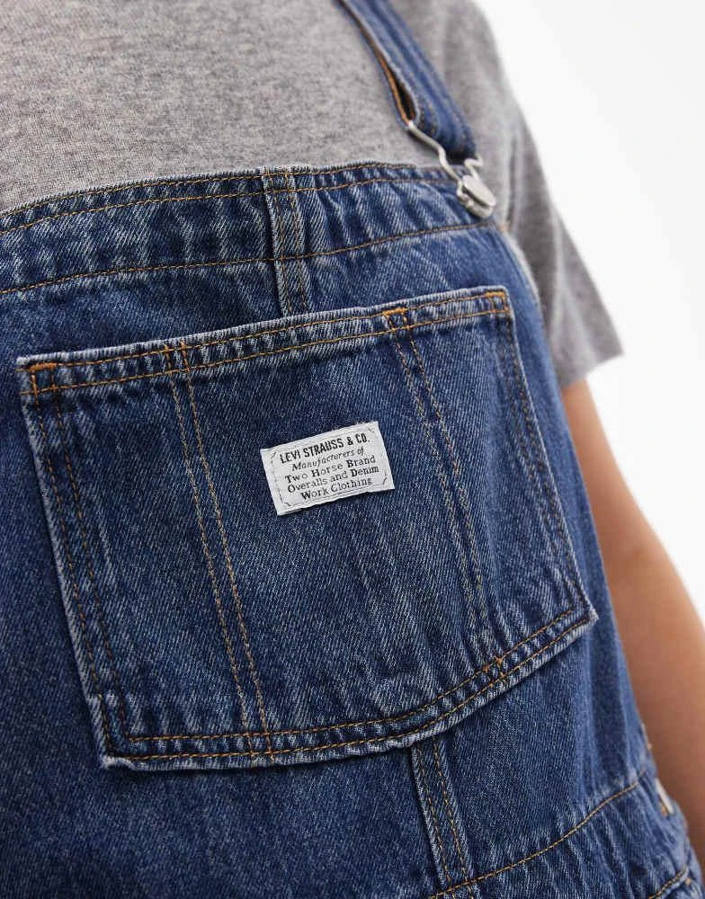 Levi's Levi's vintage overall dungarees in dark wash 4