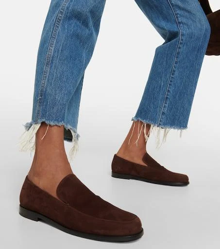 Khaite Alessio suede loafers 4