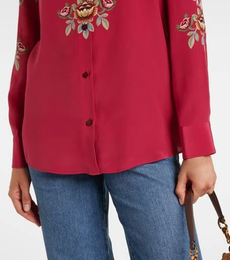 ETRO Floral silk crêpe shirt 5