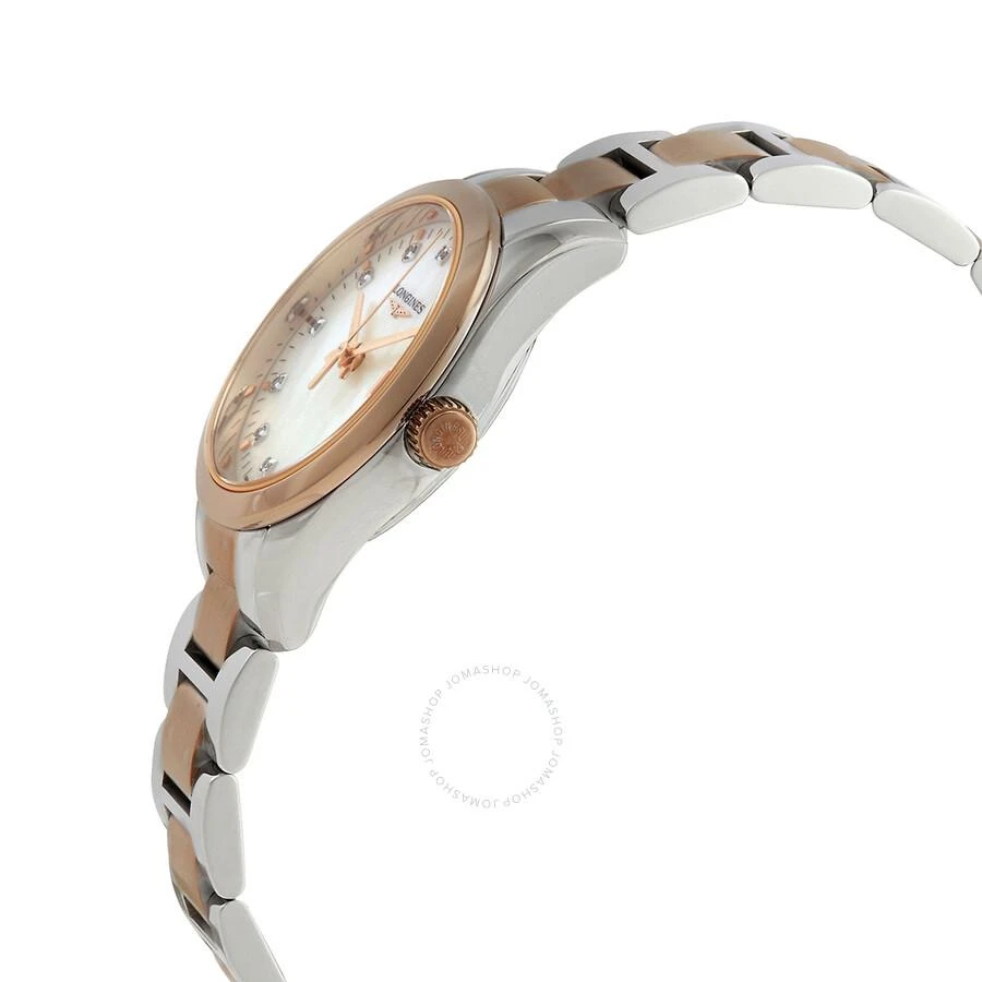 Longines Conquest Classic Quartz Diamond White Mother of Pearl Dial Ladies Watch L22863877 2