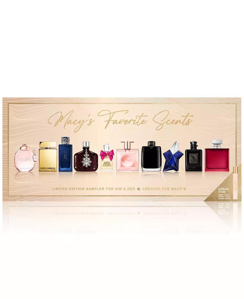 Created For Macy's 11-Pc. Macy's Favorite Scents Fragrance Sampler with Travel Spray For Him & Her, Exclusively at Macy's