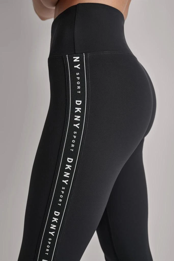 DKNY HIGH WAIST 7/8 LOGO TAPE LEGGINGS 4