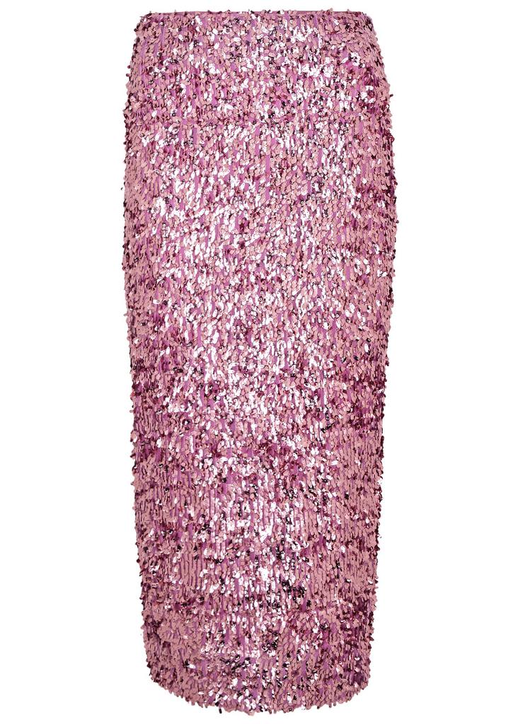 ROTATE BIRGER CHRISTENSEN Sequin-embellished tulle midi