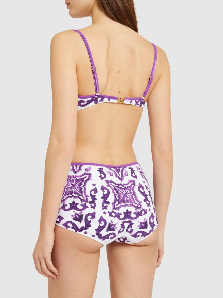 Dolce & Gabbana Maiolica Printed Jersey Bikini 2