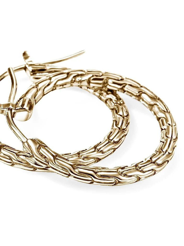 John Hardy JH Essentials 14K Yellow Gold Hoop Earrings/22MM 4