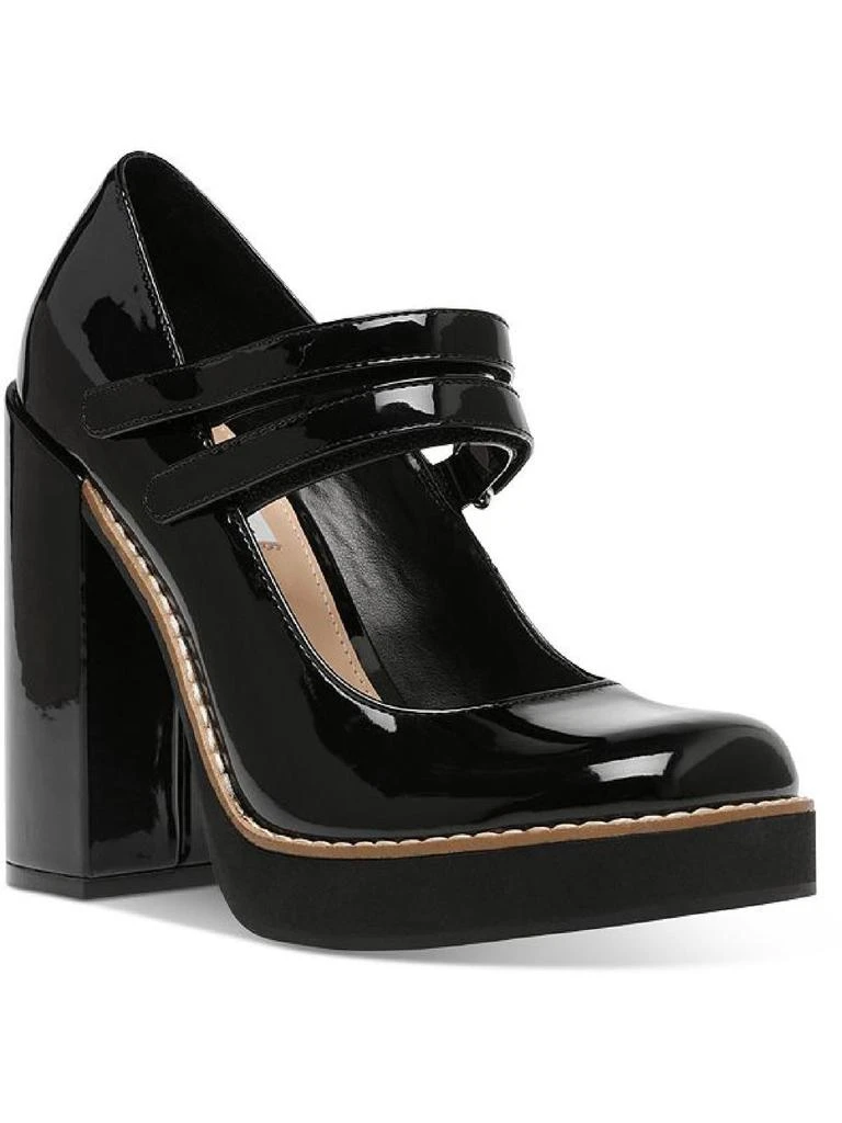 Steve Madden Twice Womens Patent Casual Block Heels 5