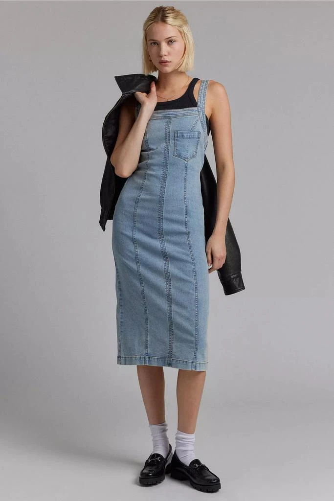 BDG BDG Finley Square Neck Denim Midi Dress 1