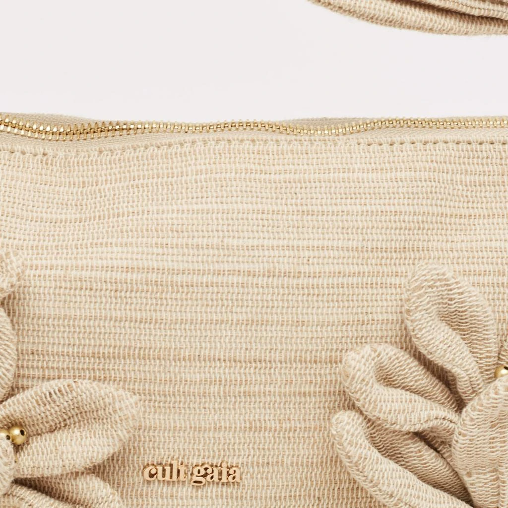 Cult Gaia Cult Gaia Natural Woven Fabric Hera Shoulder Bag 5