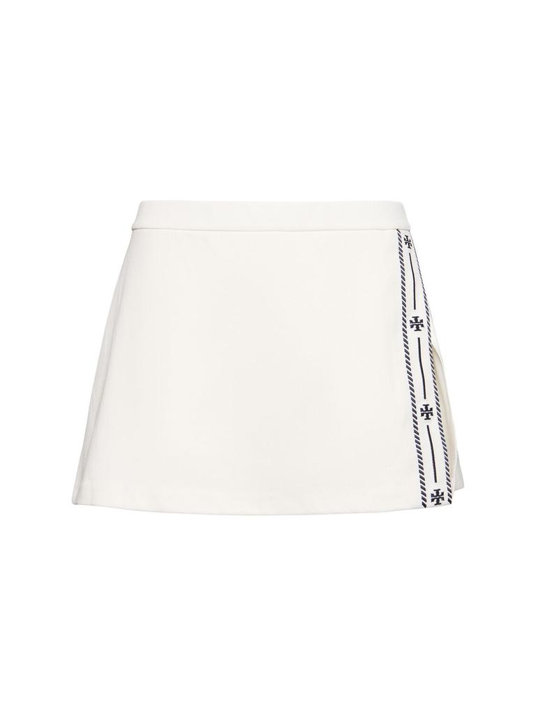 Tory Sport Twill Knit Tennis Mini Skirt
