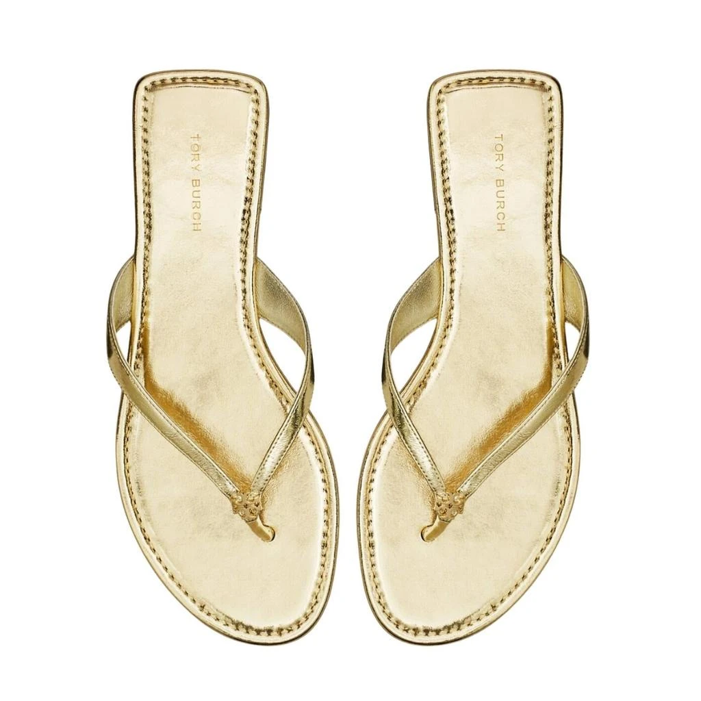 Tory Burch Classic Flip Flop In Spark Gold 4