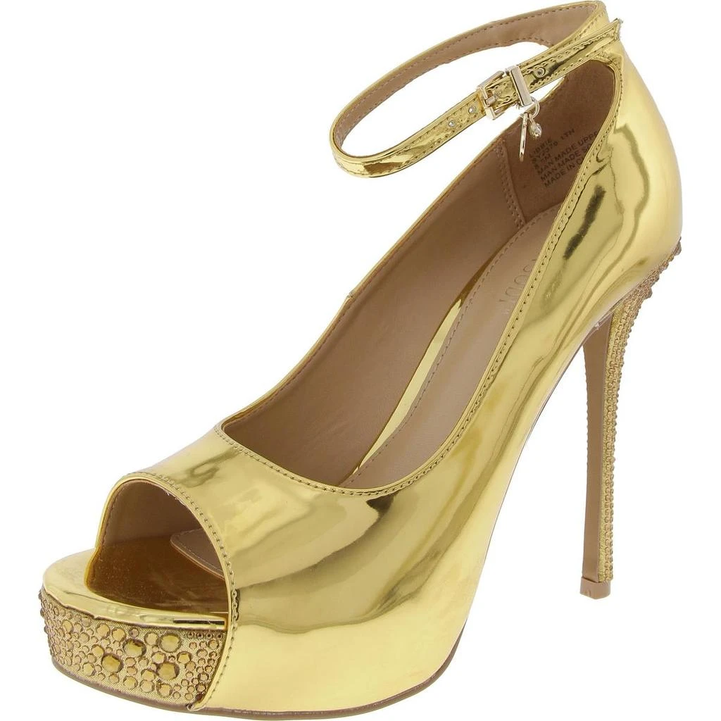 Thalia Sodi Libbie Womens Patent Rhinestone Pumps 6