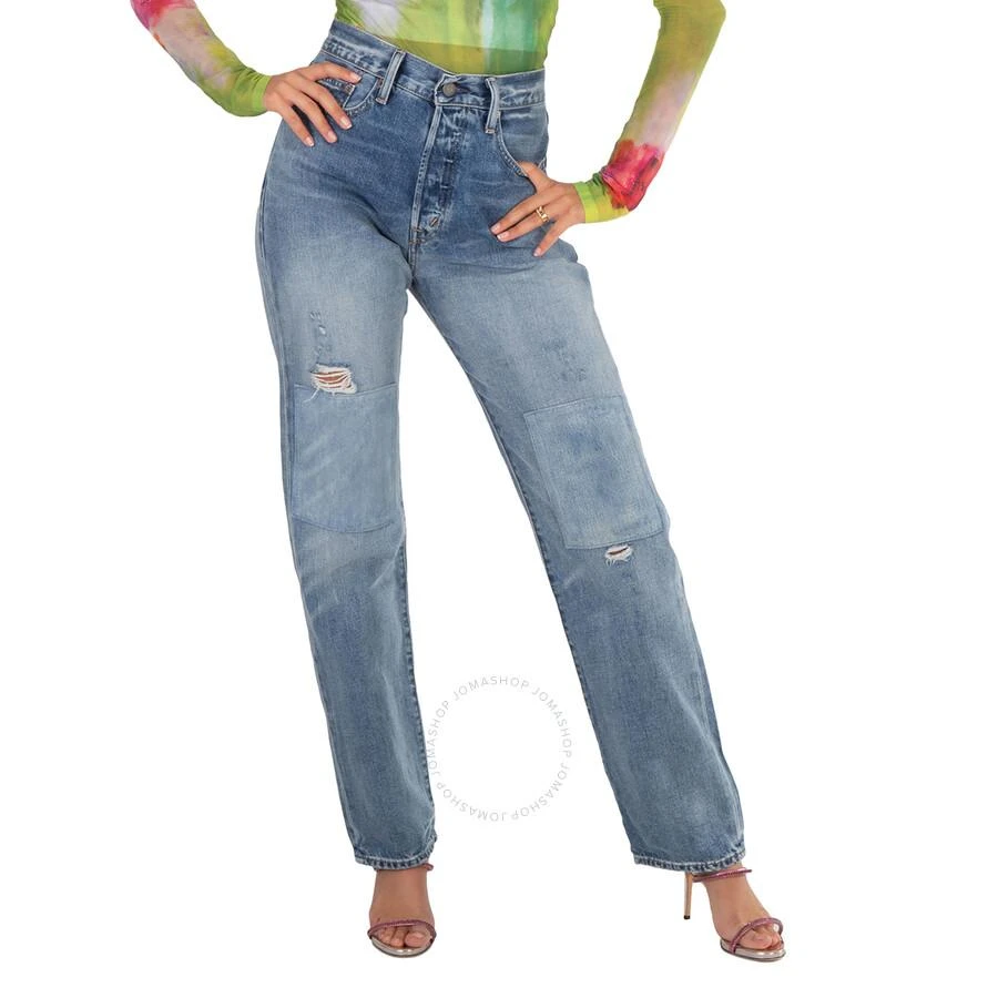 Ralph Lauren Ladies Kevah Wash Straight-Leg Denim Jeans 1