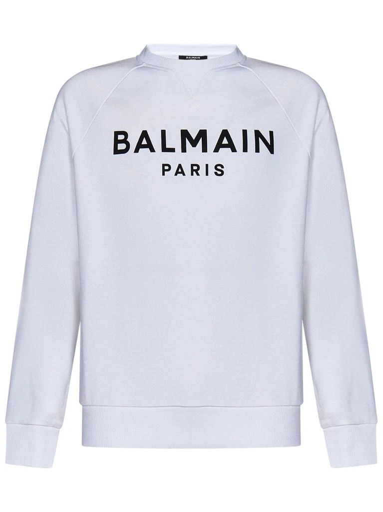 Balmain Balmain Logo Printed Crewneck Sweatshirt from Cettire