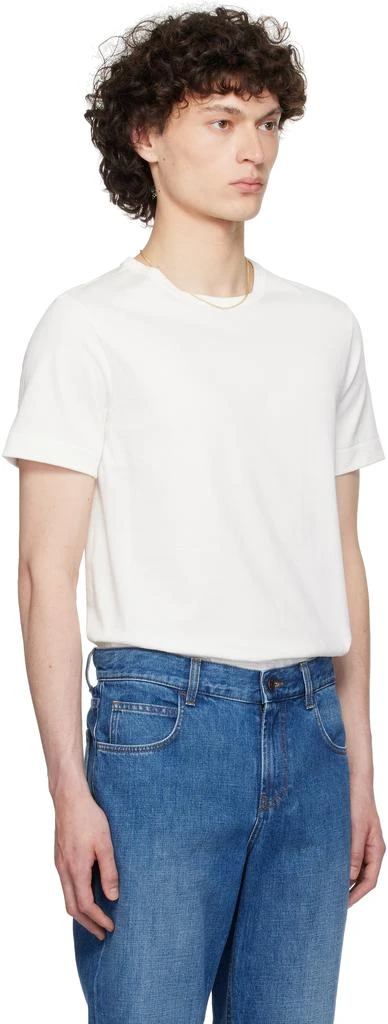 Merz b. Schwanen White 215 Loopwheeled T-shirt 2