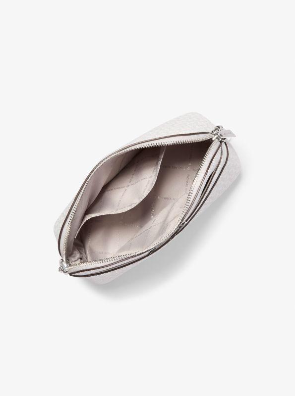 Michael Kors Jet Set Travel Medium Signature Logo Dome Crossbody Bag