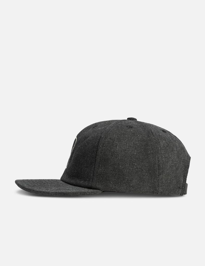 Brain Dead WASHED TWILL LOGOHEAD HAT - BLACK
