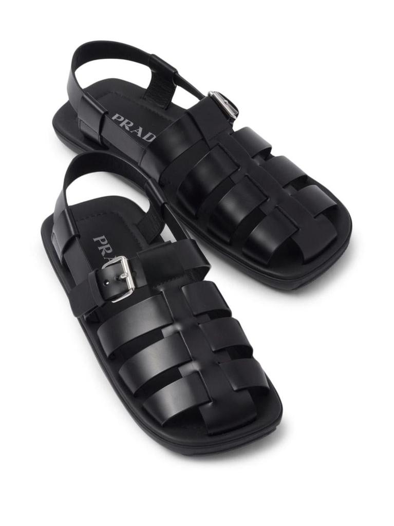 【関税＆送料込み】Prada Interwoven Straps Flat Sandals Prada Prada Interwoven Straps Flat Sandals - Shoes - Compare