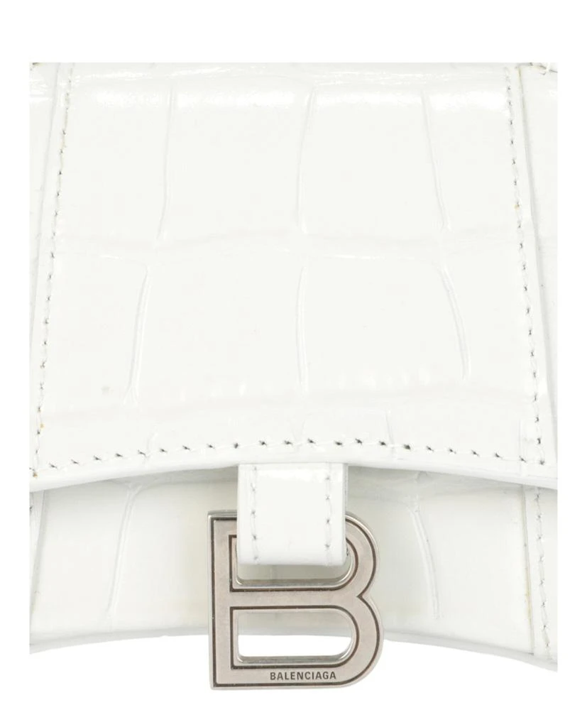Balenciaga Hourglass Xs Crocodile Embossed Top Handle Bag 3