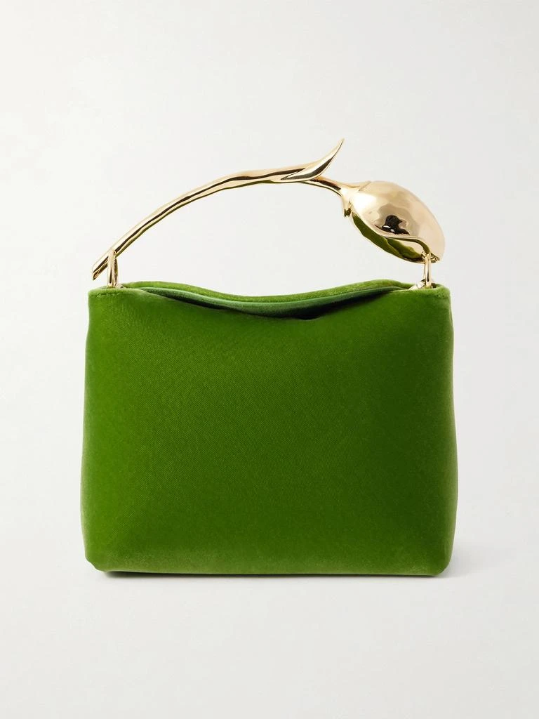 Erdem Bloom Mini Velvet Clutch