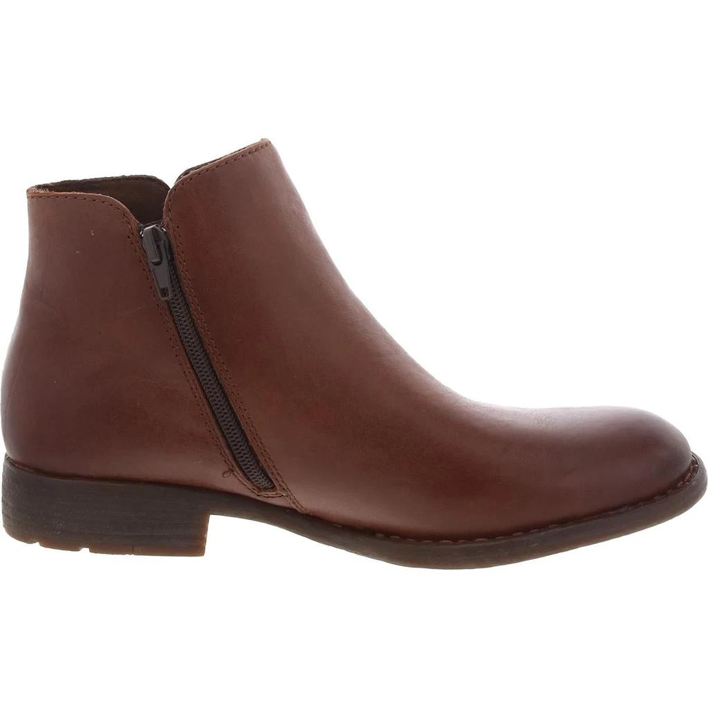 Shop Lauryl Womens Zipper Leather Ankle Boots on Sale at