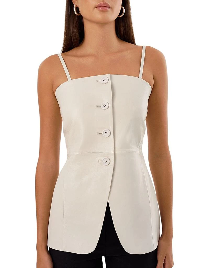 LaMarque Milana Leather Bustier Top 3