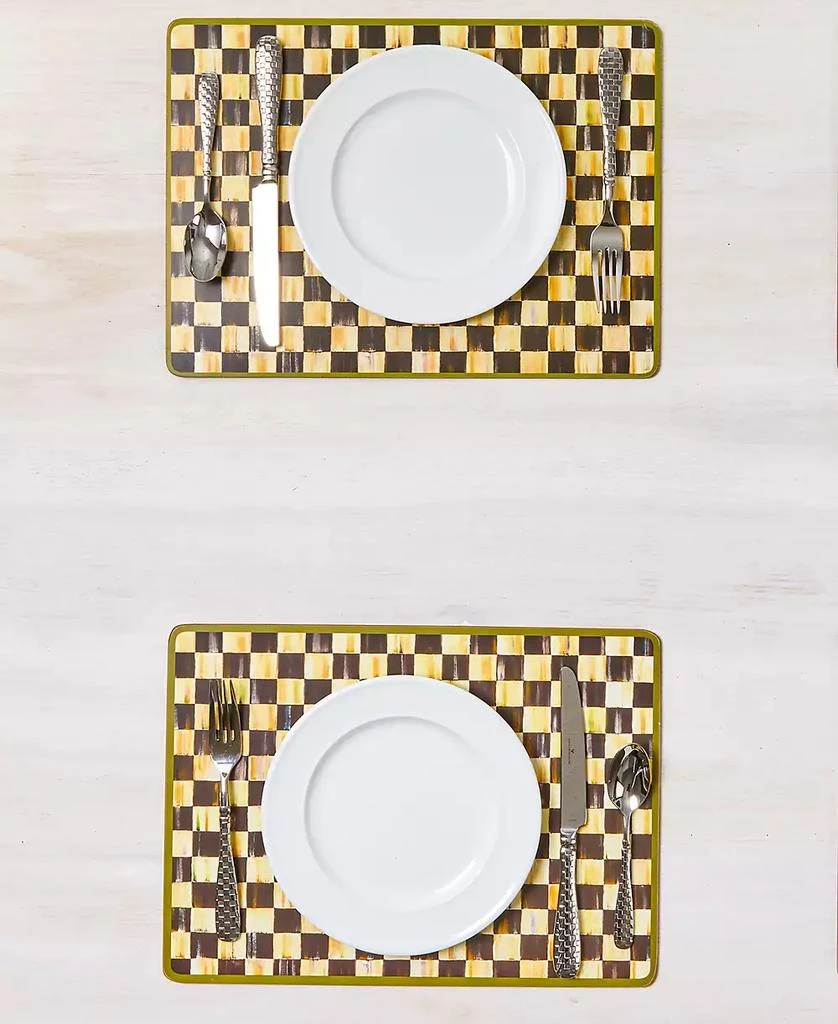 MacKenzie-Childs Courtly Check Cork-Backed Placemats, Set of 4 6