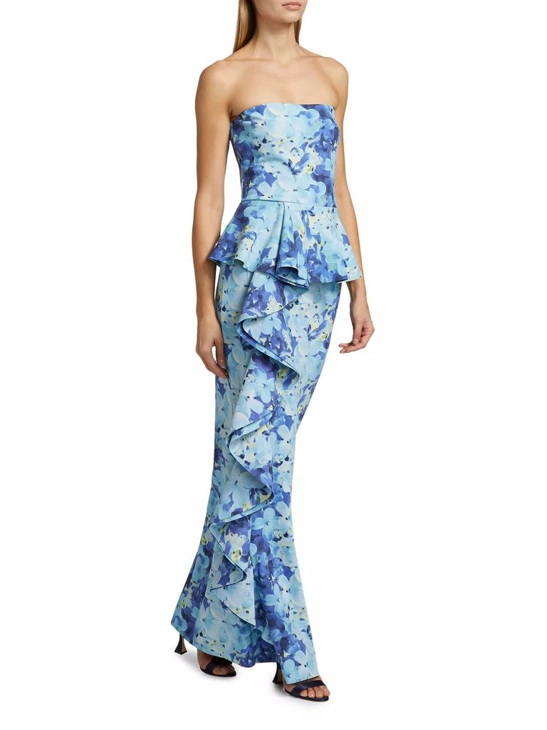 Chiara Boni Hafsa Sje Floral Peplum Gown 2