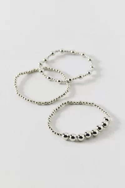 Urban Outfitters Stretchy Metal Beaded Bracelet Set 2