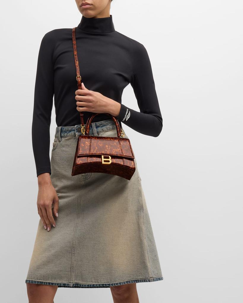 Balenciaga Hourglass Small Shell-Print Bag - Tote Bags