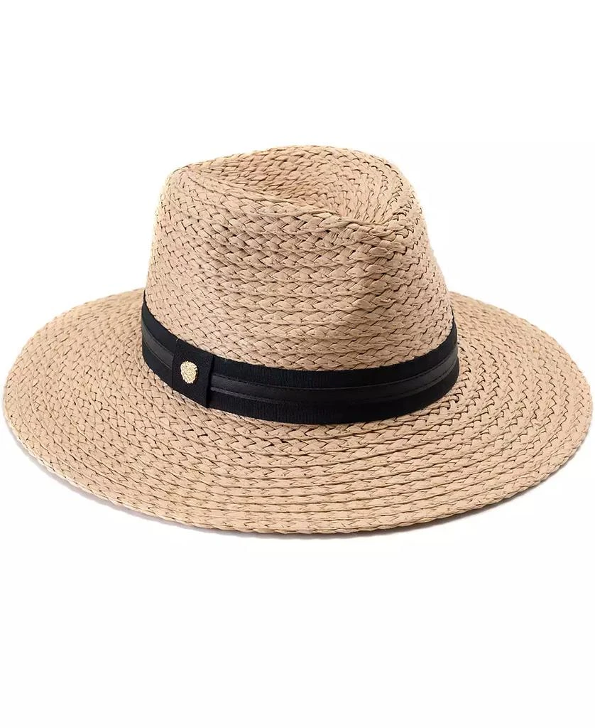 Vince Camuto Straw Panama Hat with Ribbon Trim 1