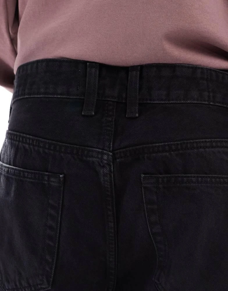 Bershka Bershka loose fit jeans in black 4
