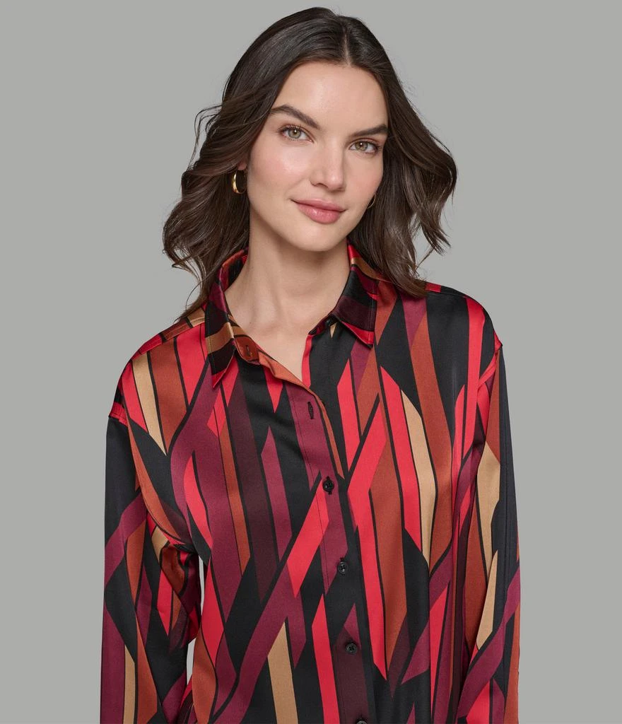 Karl Lagerfeld Paris SATIN PRINTED BLOUSE 7