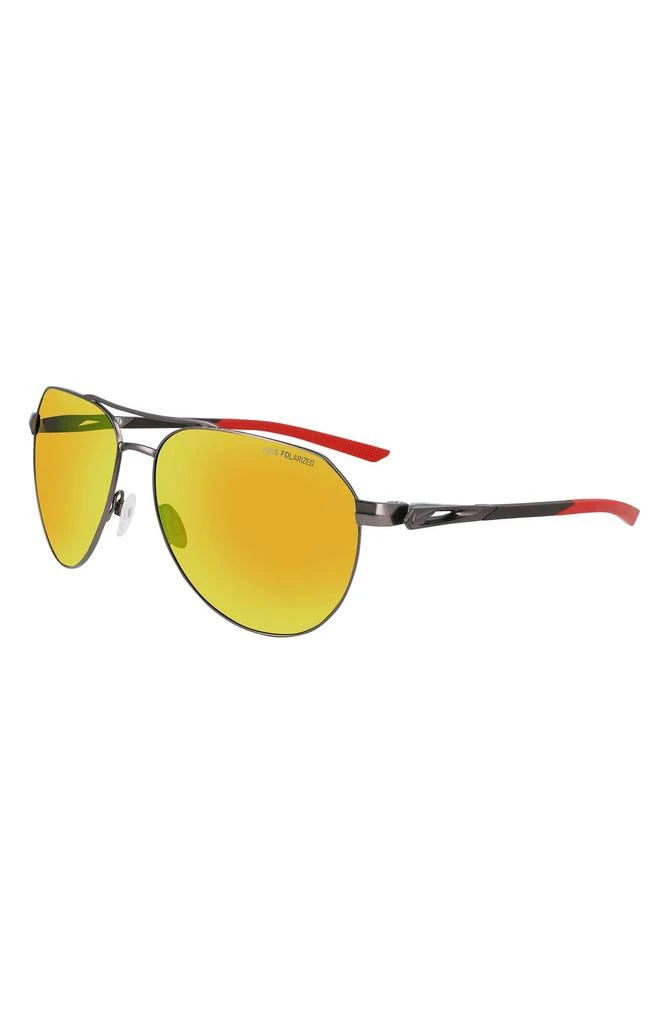 NIKE Club Nine 60mm Polarized Aviator Sunglasses 2