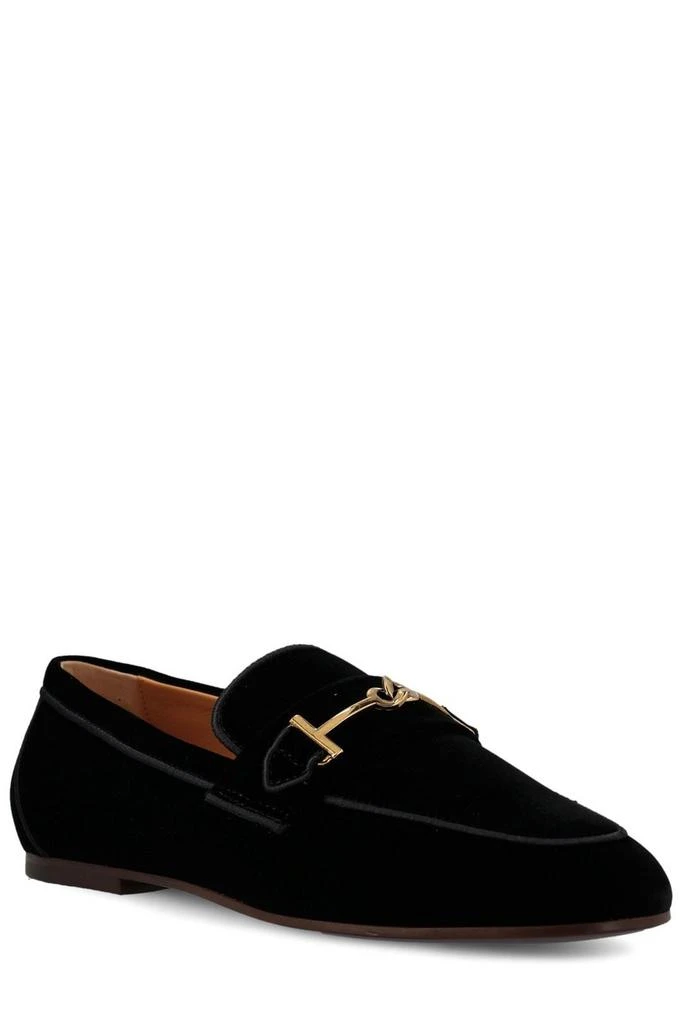 Tod's Tod's Round Toe Velvet Loafers 2