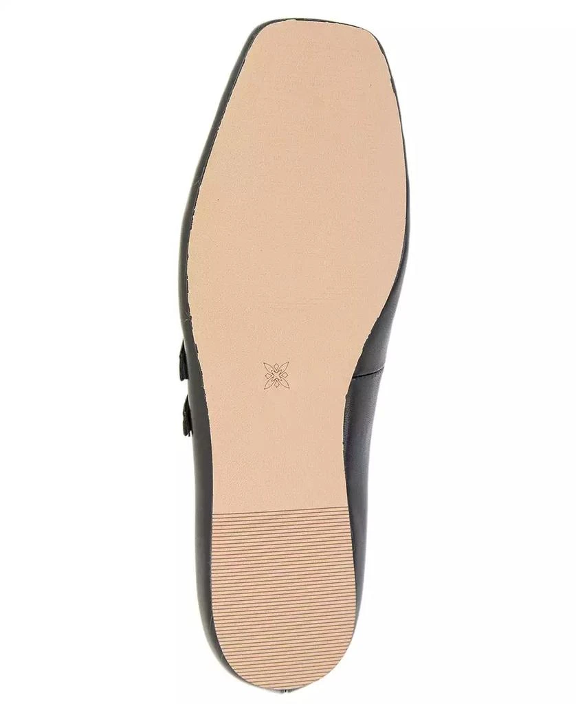 BCBG Women's Harisa Slip-On Buckle Square Toe Mary Jane Ballet Flats 5