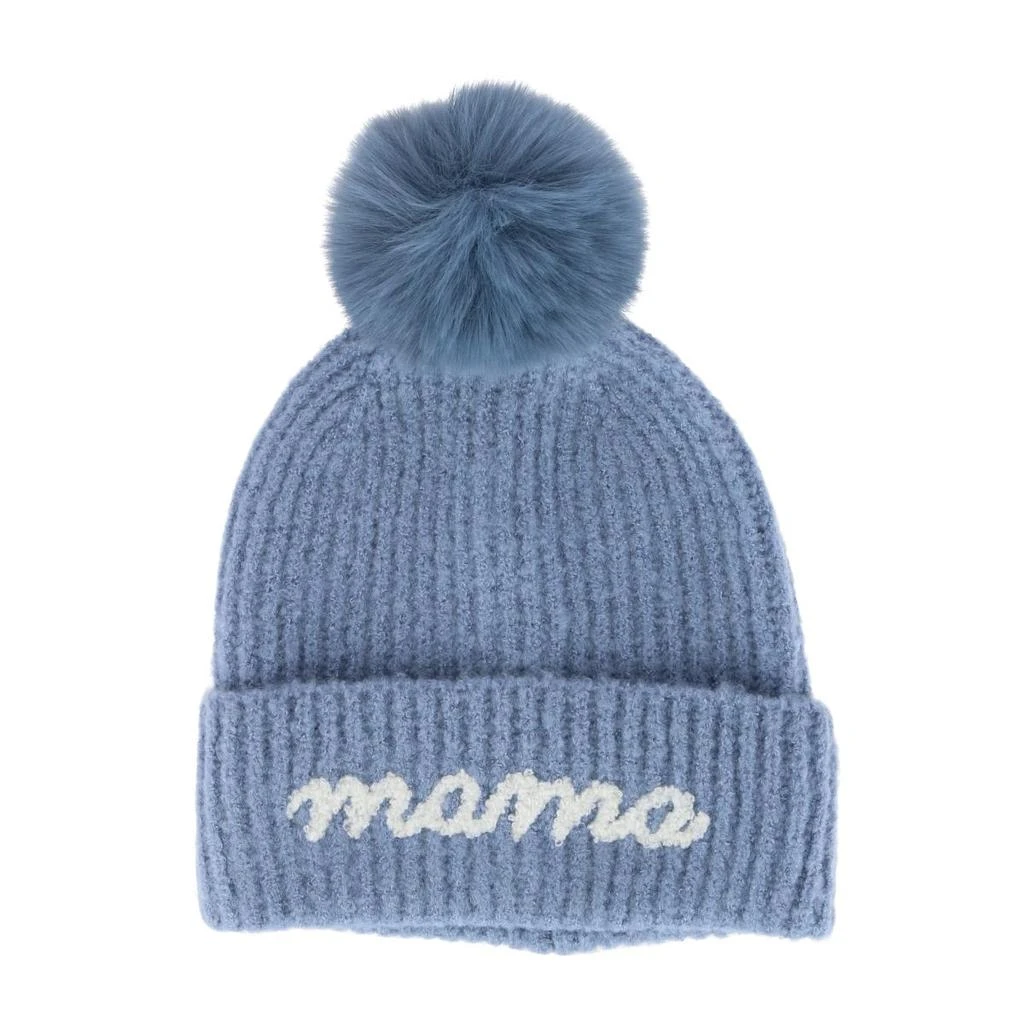 David & Young Women's Mama Knit Winter Beanie with Matching Pom 1