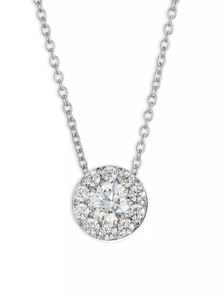 Hearts On Fire Fulfillment Round Diamond & White Gold Pendant