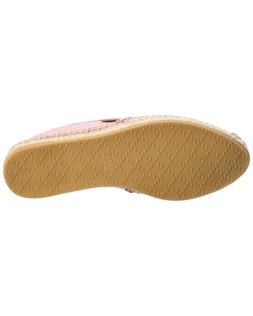 Gucci GG Canvas & Leather Espadrille 4