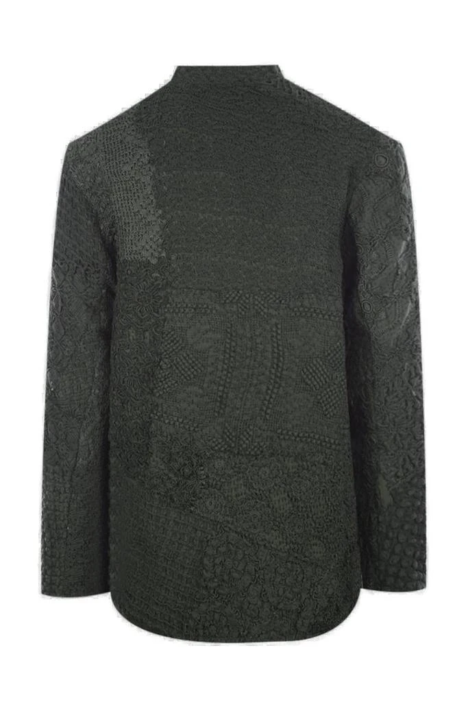 BY WALID By Walid Embroidered Patchwork Zipped Jacket 2