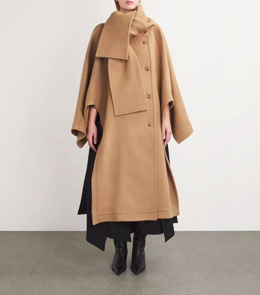 A.W.A.K.E. Mode Wool Poncho Coat 3