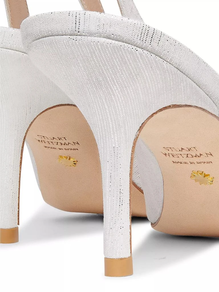 Stuart Weitzman Eva 75MM Leather Slingback Pumps 5