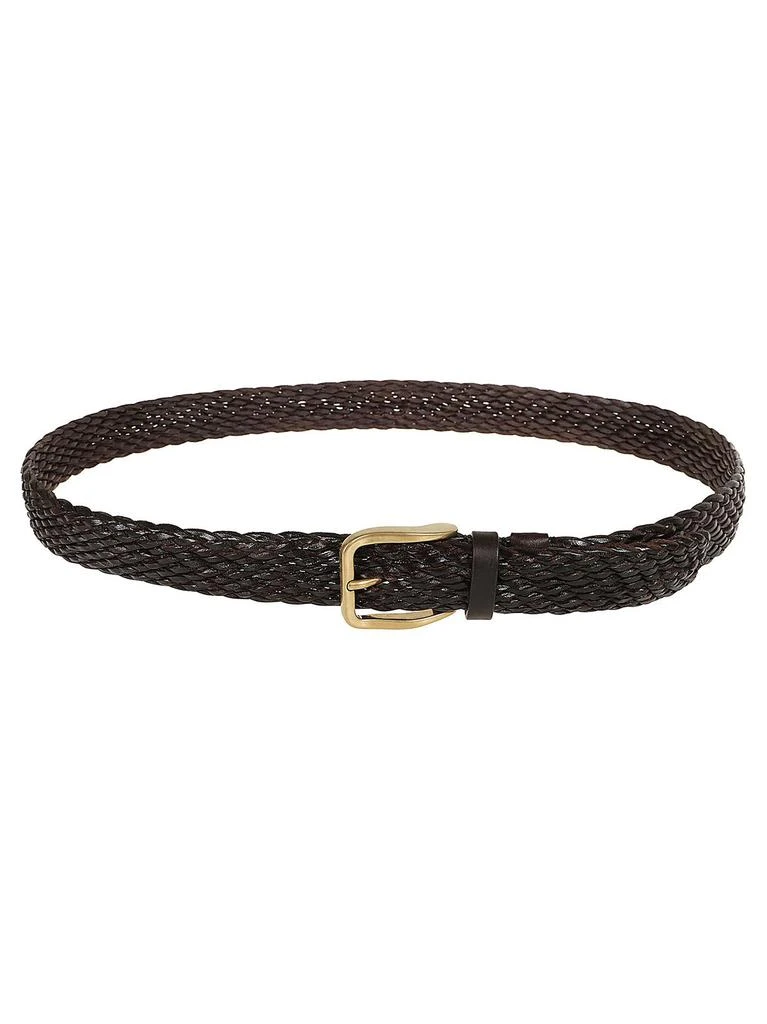Brunello Cucinelli Brunello Cucinelli Interwoven-Designed Buckled Belt from Cettire