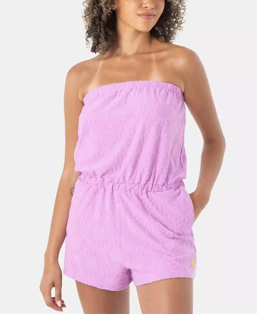 Roxy Juniors' Special Feeling Strapless Romper Swim Cover-Up 1