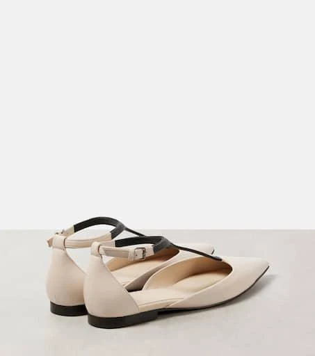 Brunello Cucinelli Monili leather flats 2