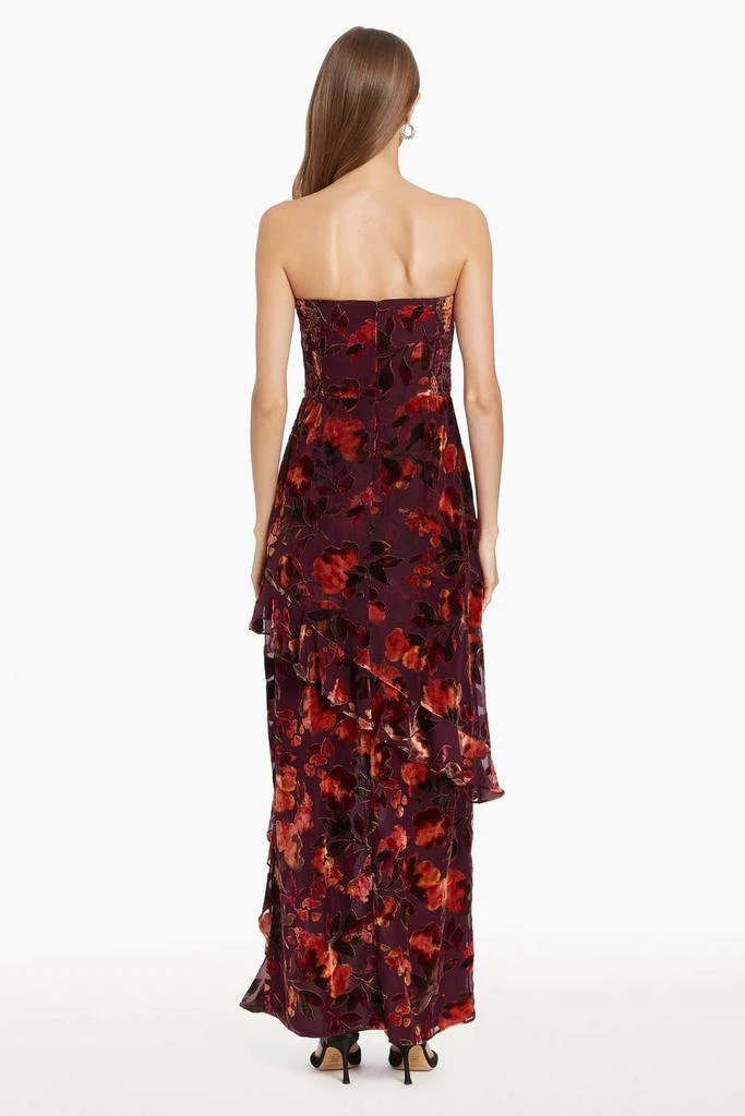 Amanda Uprichard Magnolia Maxi Dress In Sorrel Burnout 2