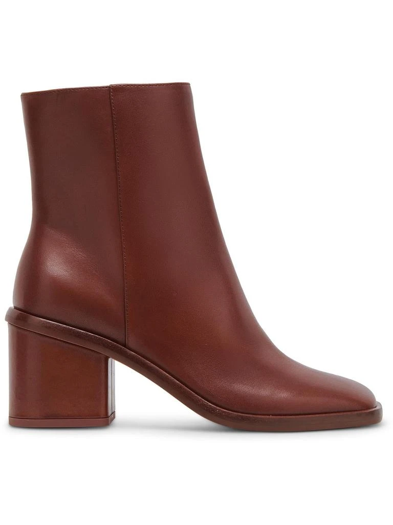 Dolce Vita Dapper Womens Leather Square Toe Booties 1