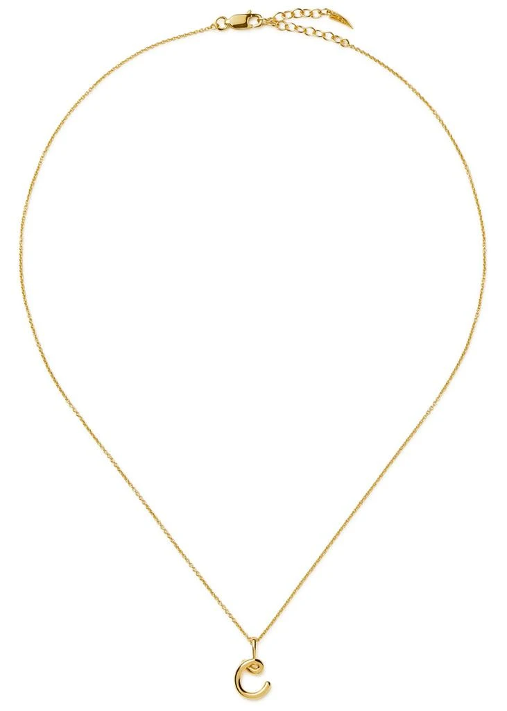 Missoma Initial C mini 18kt gold vermeil necklace 2