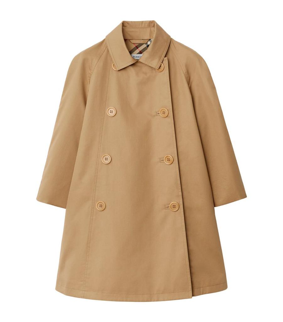 Burberry Kids Gabardine Trench Coat (3-14 Years)